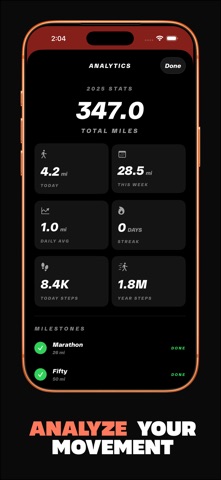 1000 Miles - Distance Goal screenshot 2