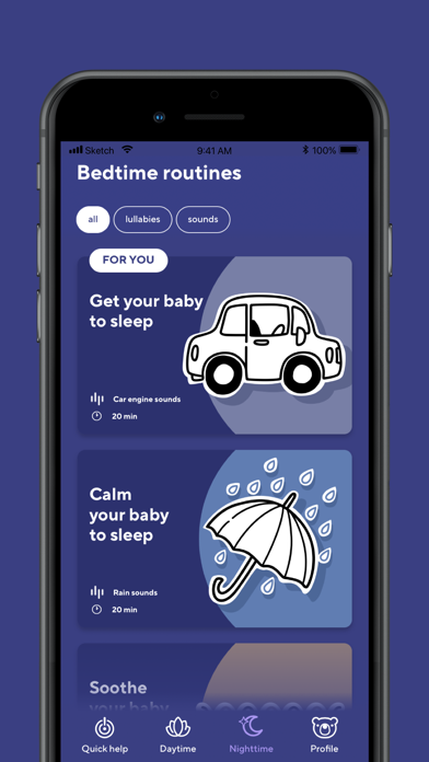 Baby Sleep Sounds by Sleeepy Screenshot