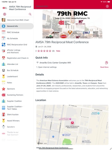 AMSA 79th RMC iPad screenshot
