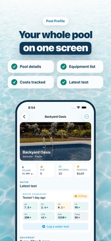 Skimmer: Pool Care Log Screenshot 2 of 8