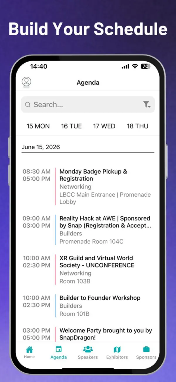 Screenshot #3 pour AWE and United XR Events