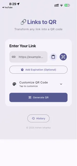 Links to QR screenshot 1
