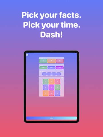Math Dash Math Practice App iPad screenshot