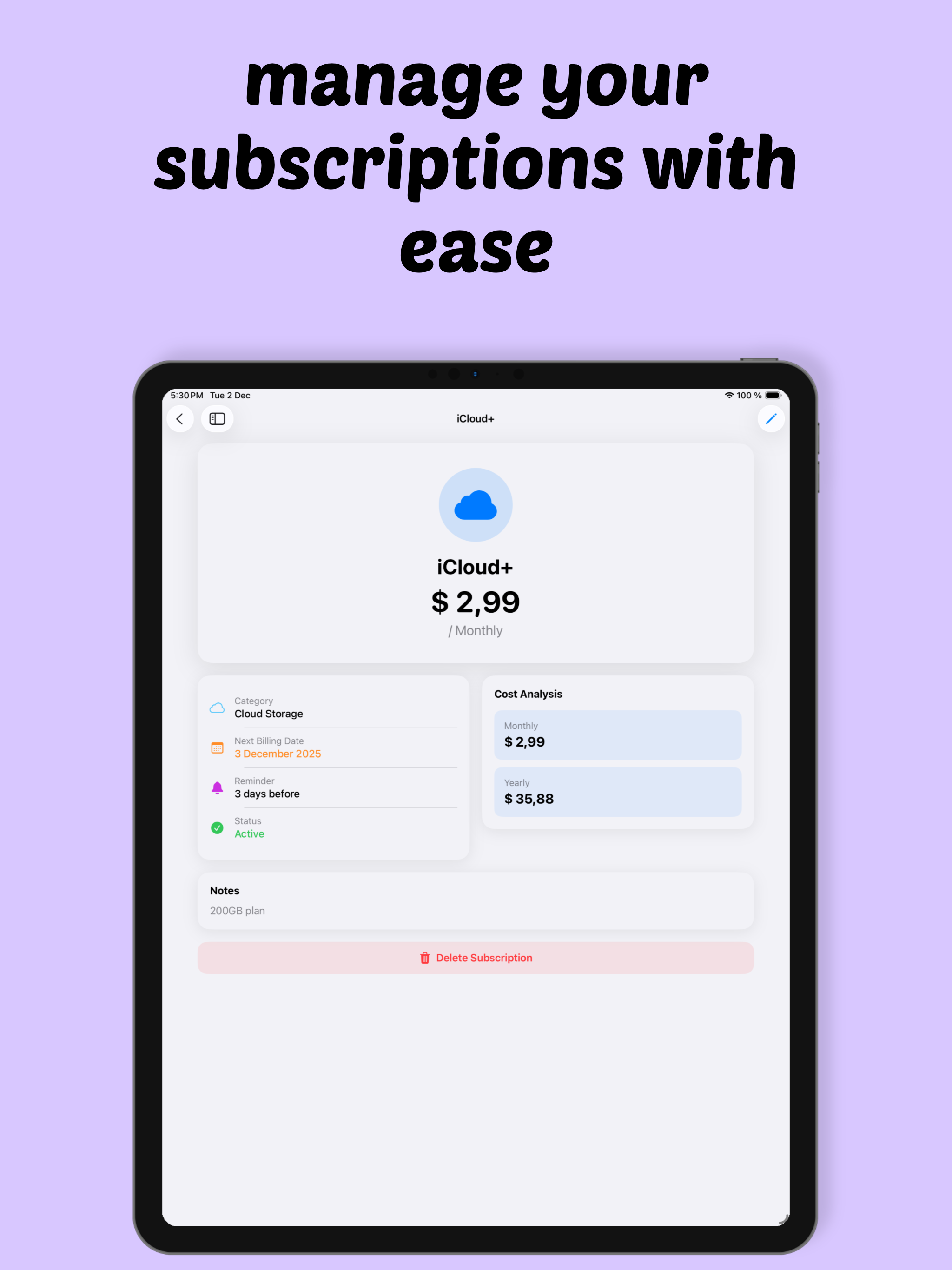 Subly - Subscription Tracker screenshot 9