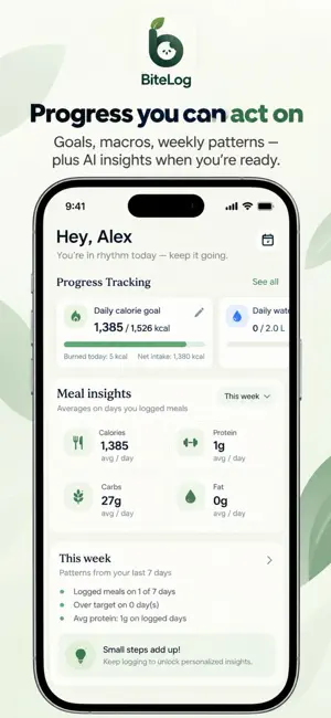 BiteLog: Calorie & Meal Diary screenshot 3