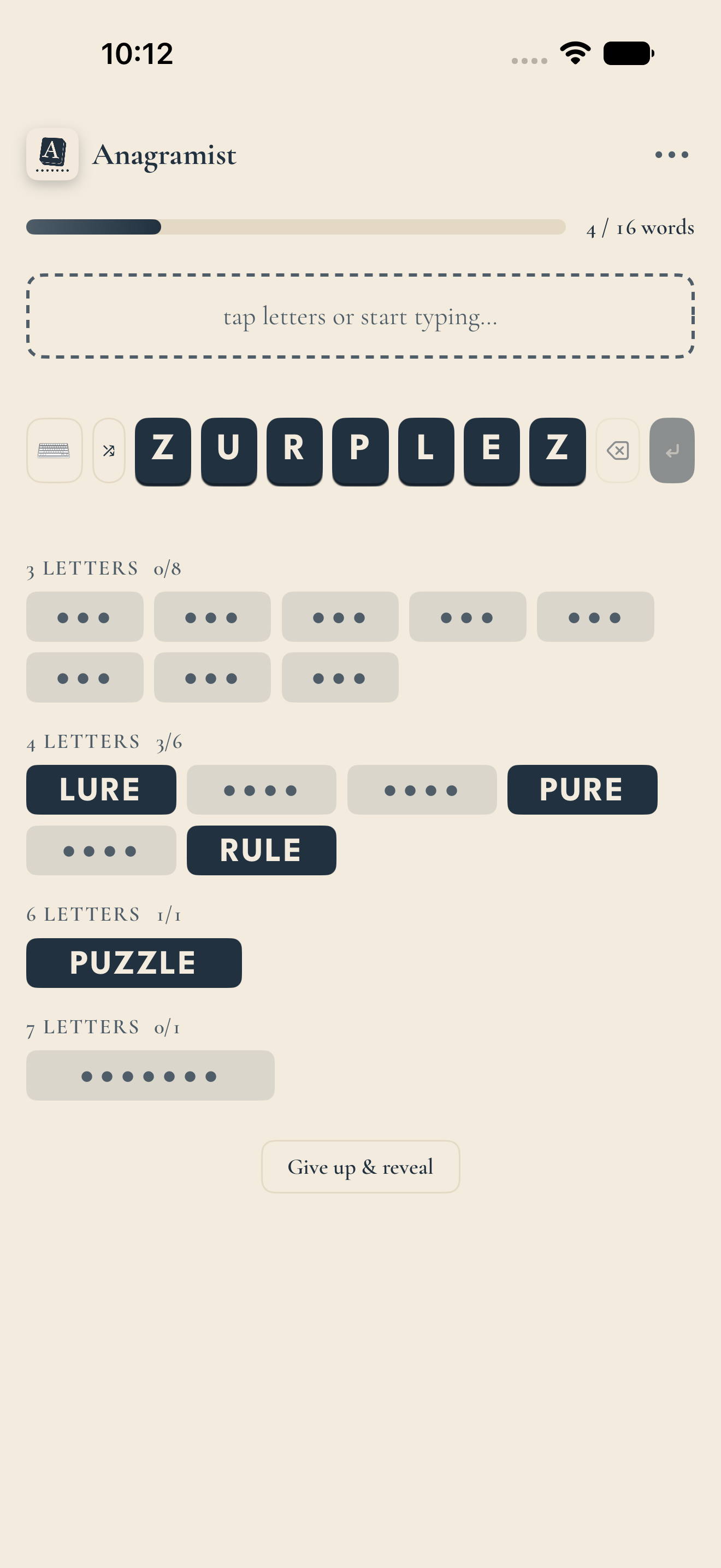 Anagramist screenshot 3