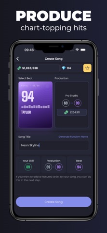 Music Superstar Online: Sim iPhone screenshot