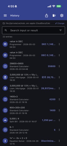 QuickCalculator - All-in-One iPhone screenshot