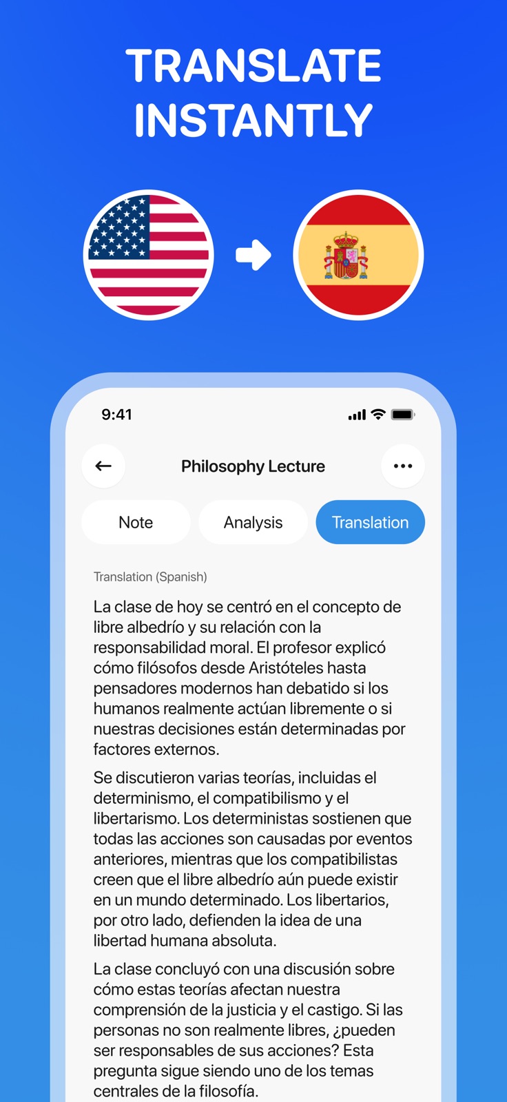 Audio Note Taker AI iphone screenshot 4