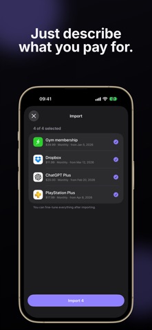 Recurred: Subscription Manager Screenshot 8 of 9