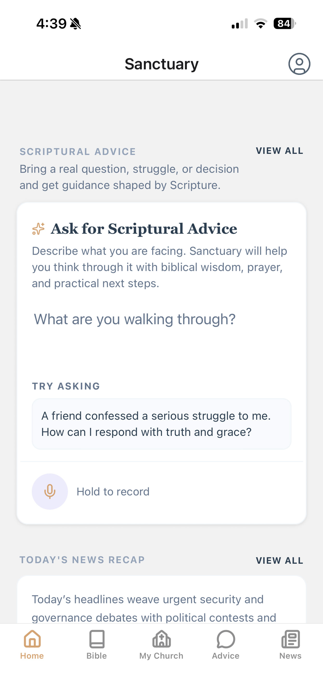 Sanctuary: Daily Faith & Focus