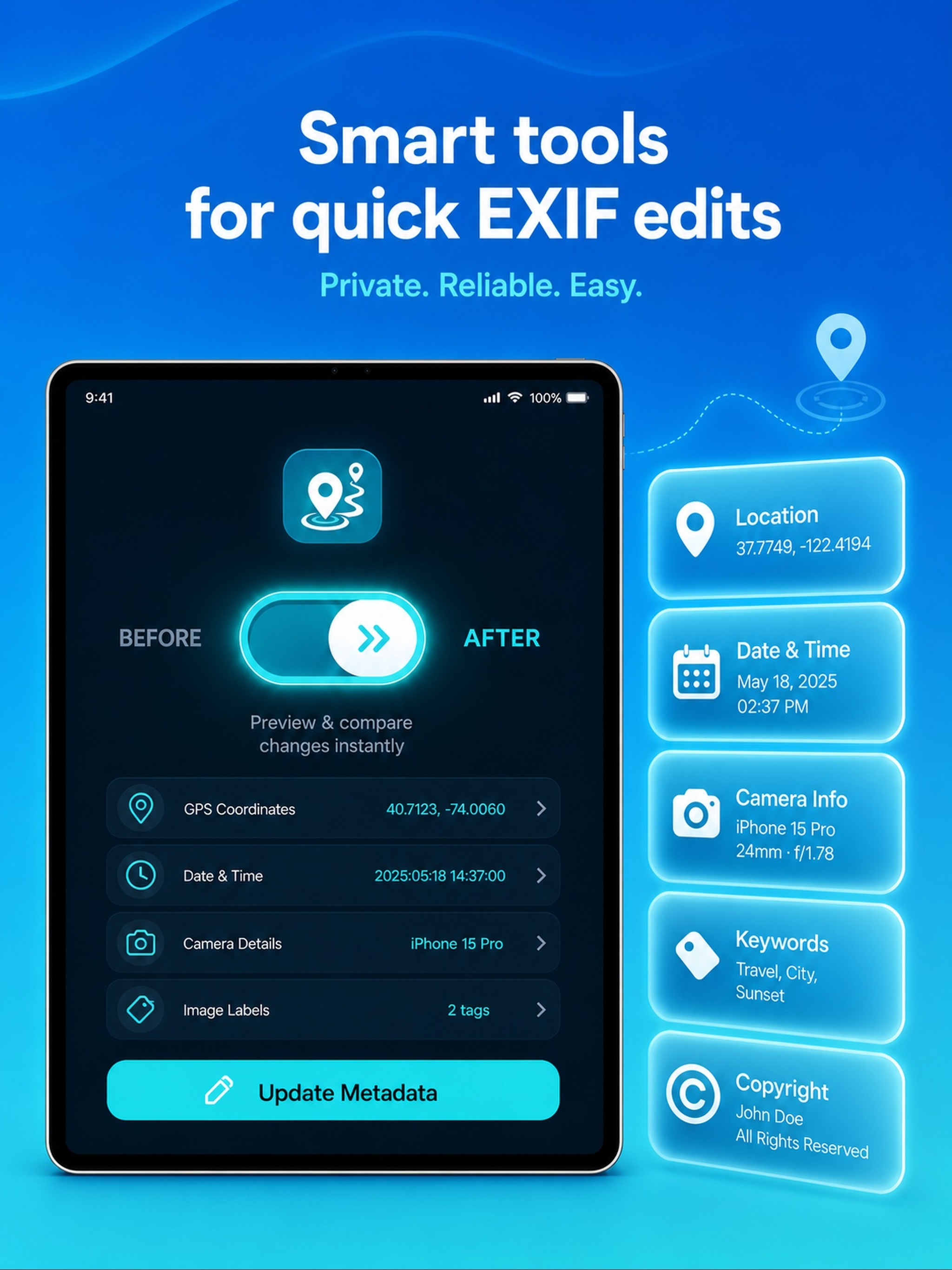 Location Changer : EXIF Editor screenshot 8