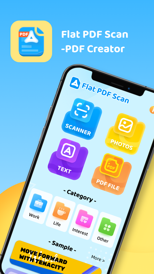 #1. Flat PDF Scan-PDF Creator (iOS) Podle: POPLAR BROTHERS NETWORK TECHNOLOGY LIMITED