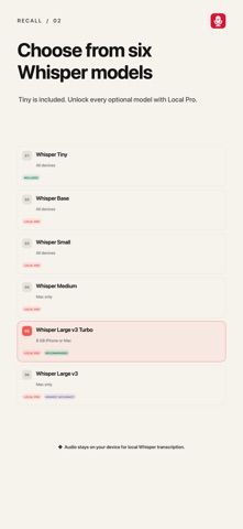 Recall: Audio to Text Screenshot 4 of 5