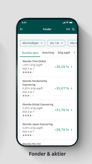 Skandia och Skandiabanken Screenshot