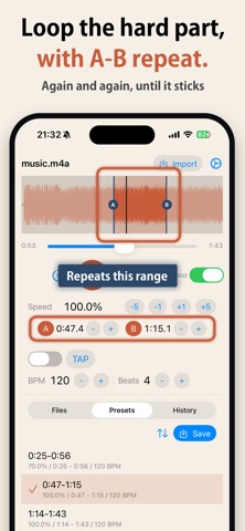 PractLoop - Practice Player Screenshot 3 of 5