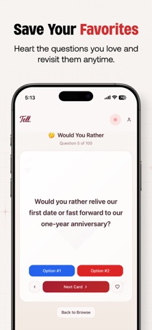 Tell. - Couples Card Game screenshot