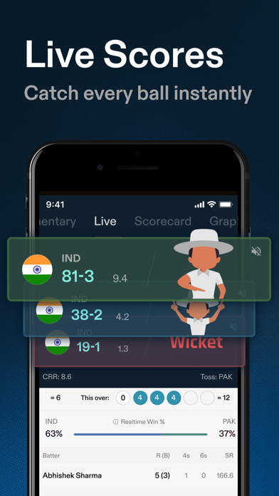 Screenshot #1 pour CREX - Just Cricket