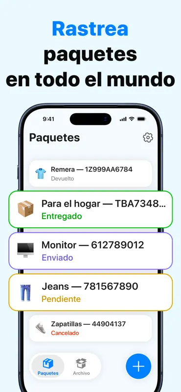 Rastreo de paquetes・TrackPack screenshot 1 of 5