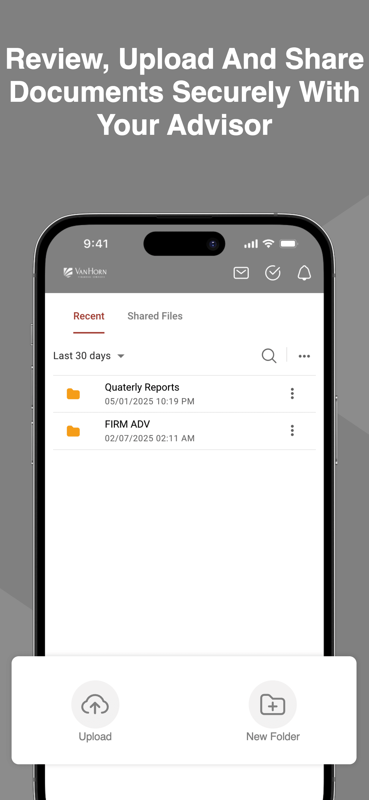Van Horn Wealth Portal screenshot 3