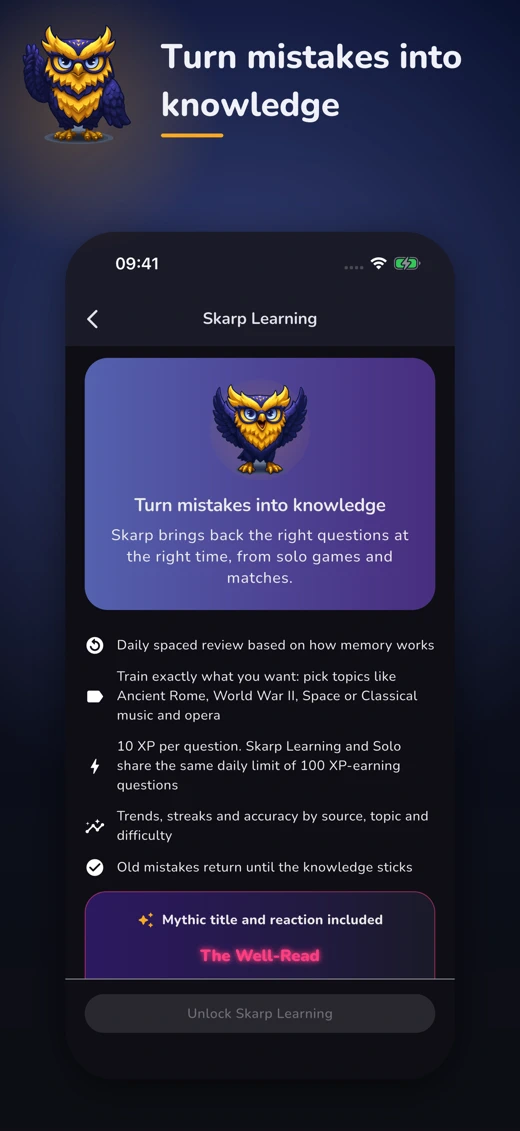 Skarp: General Knowledge Quiz screenshot 5