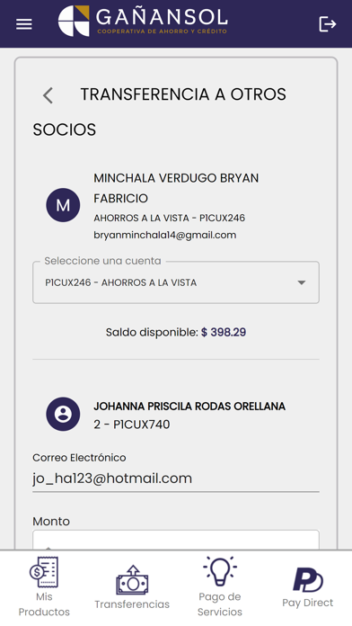 Gañansol Móvil Screenshot