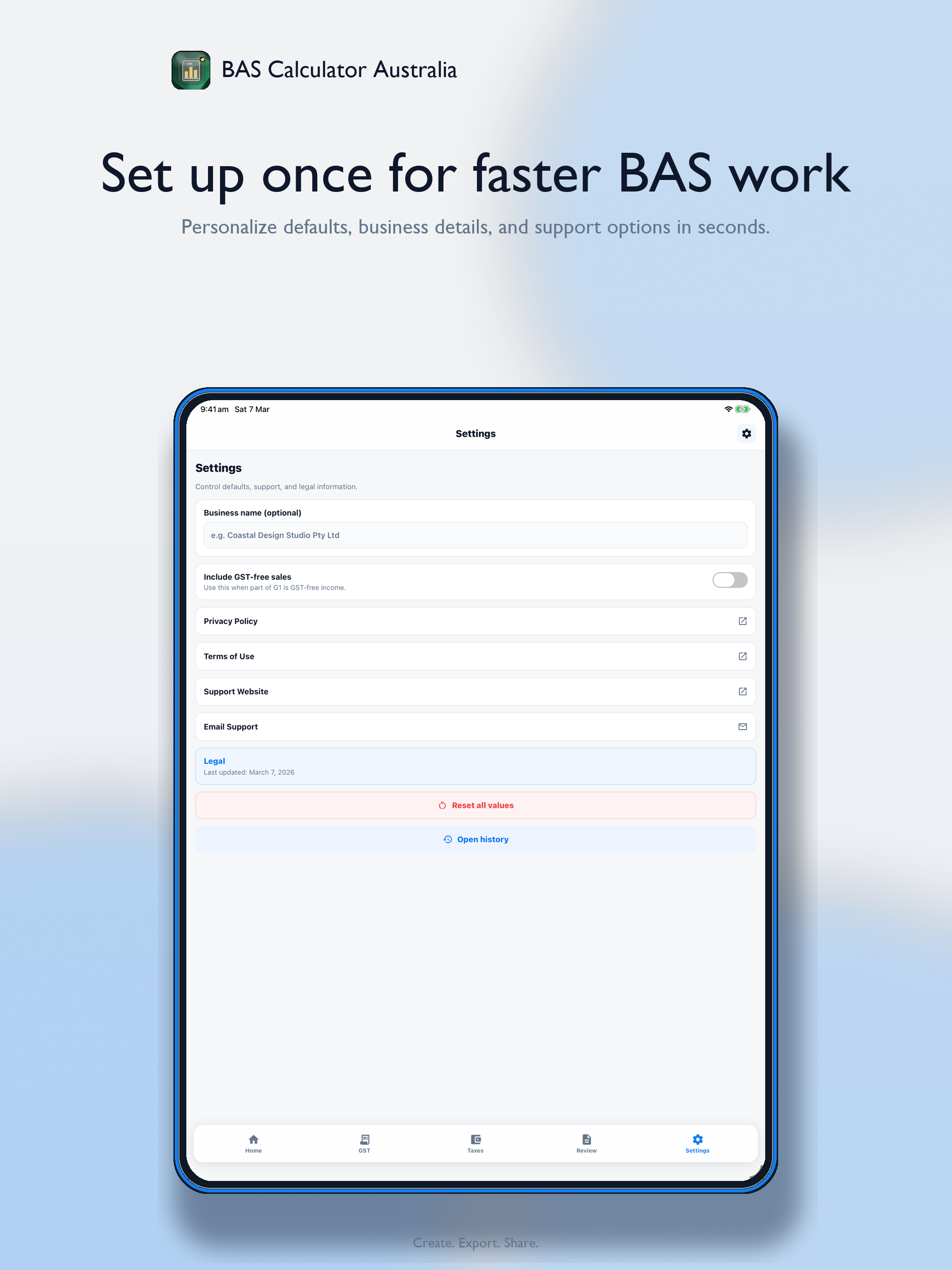 AI BAS Calculator Australia screenshot 9