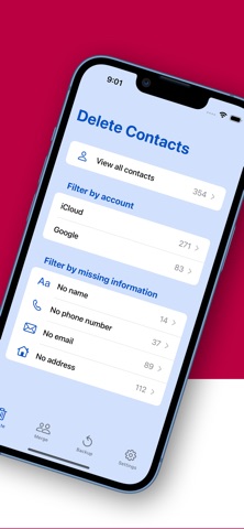 Delete Contacts Pro. screenshot