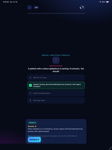 EMT Ready iPad screenshot
