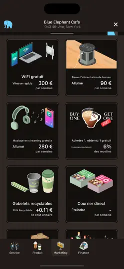 Capture d'écran de Coffee Inc 2+ sur iPhone 5