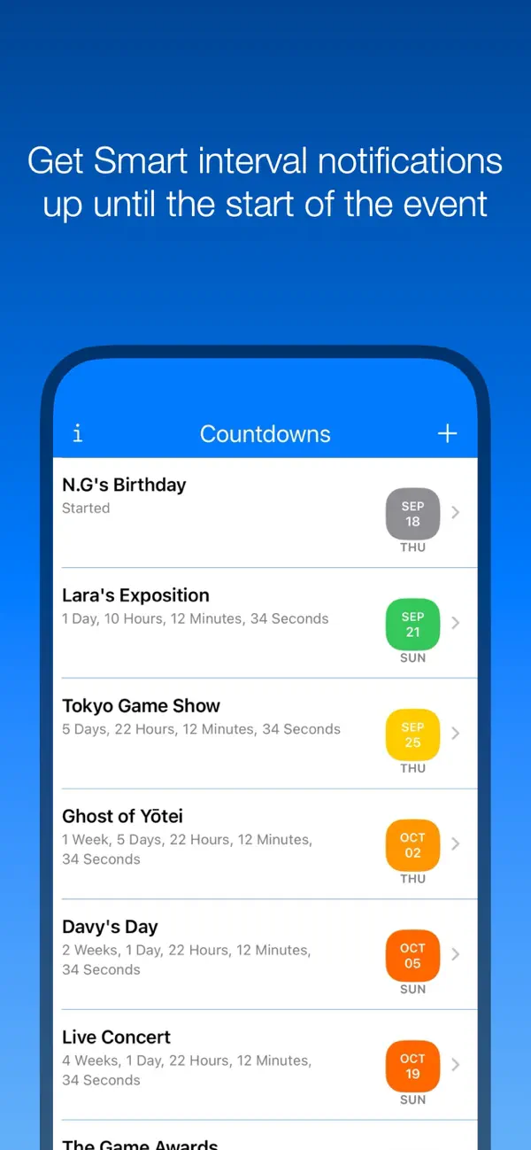 Screenshot #3 pour Smart Countdown