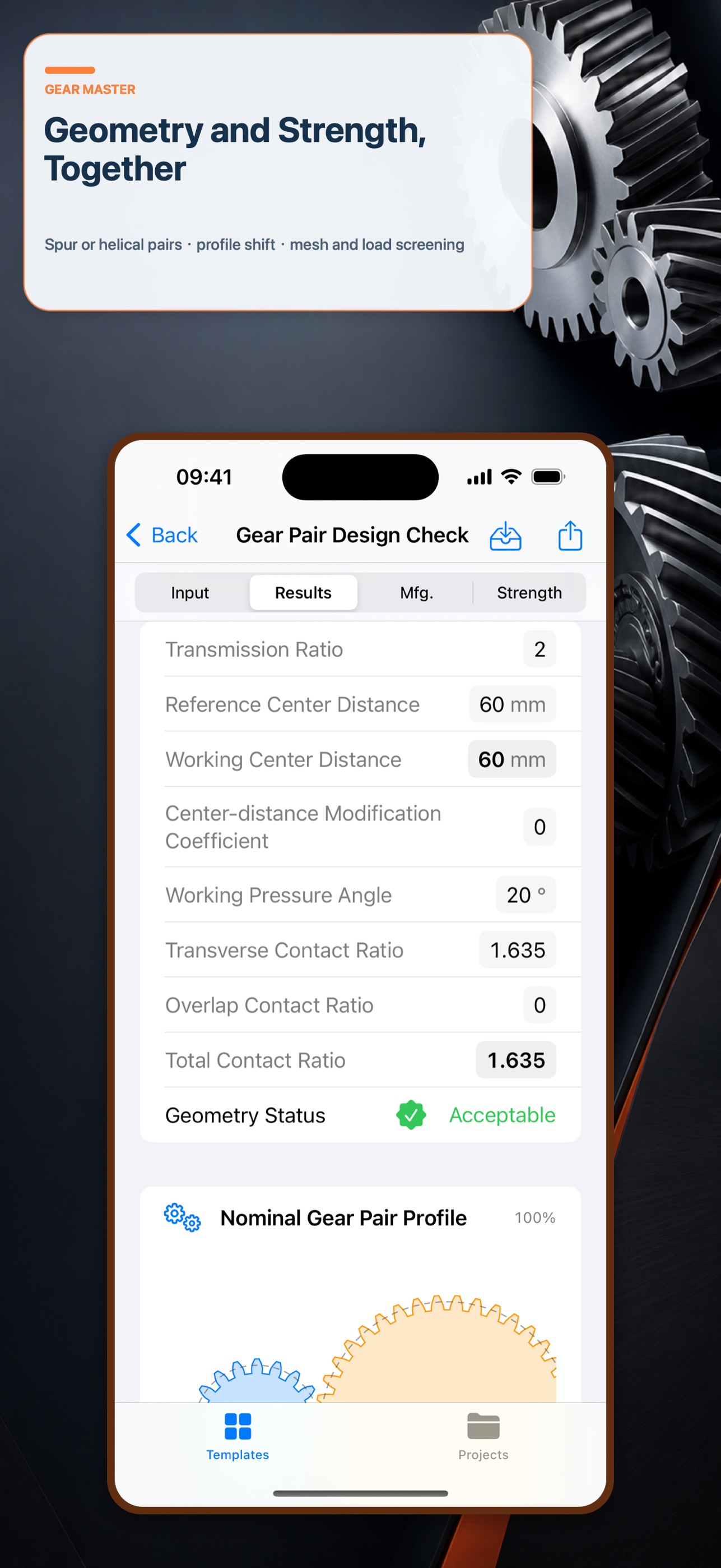 Screenshot 1 of Gear Design Master