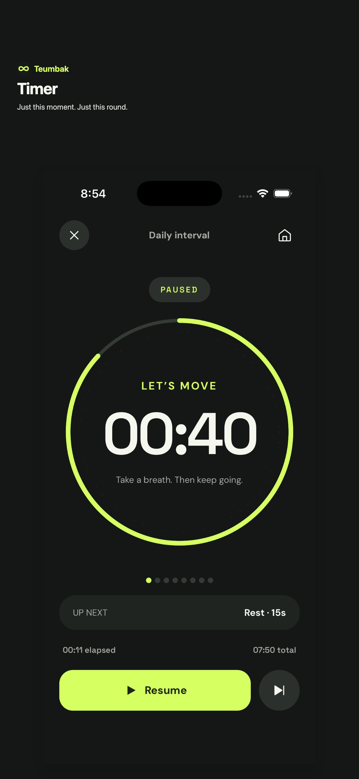 Screenshot 2 of Teumbak: Interval Timer