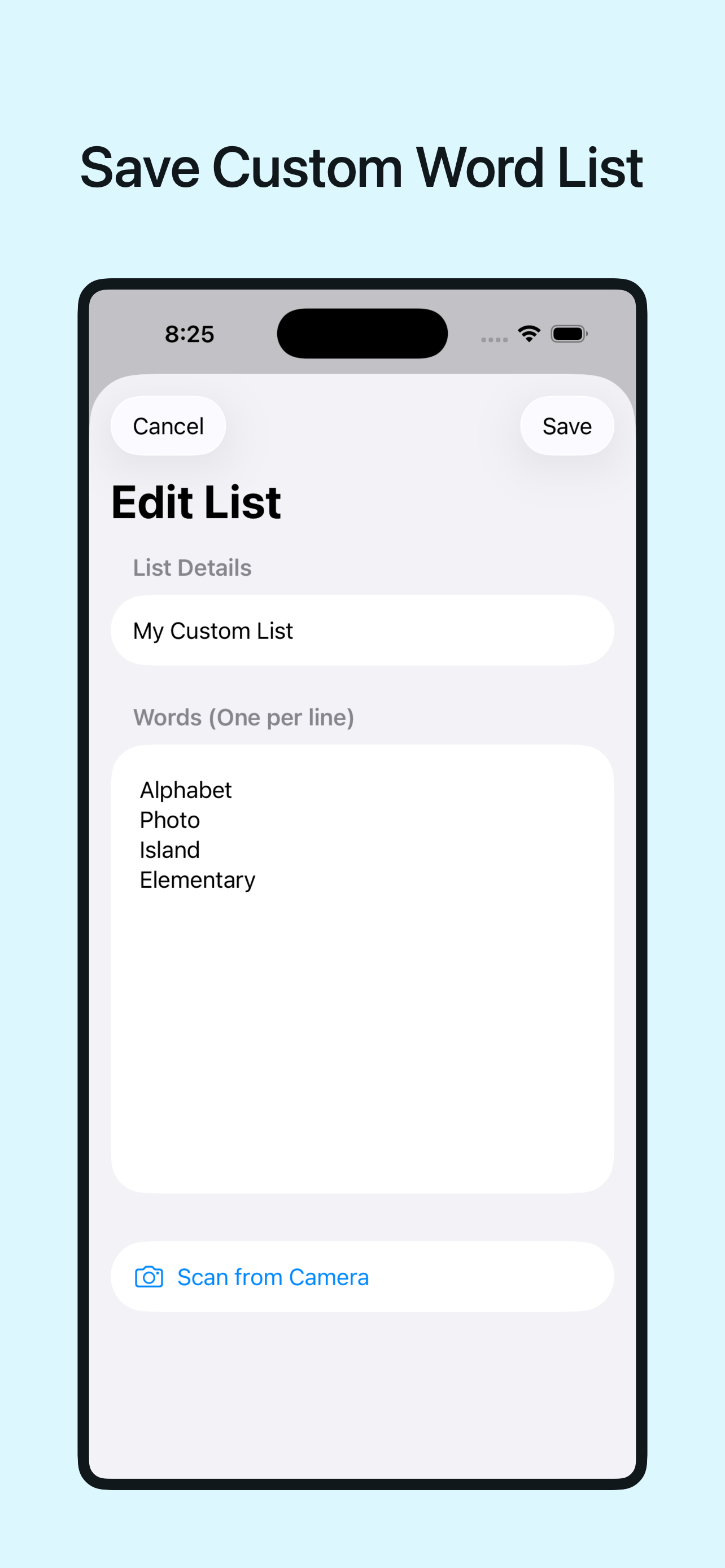 Spell My List