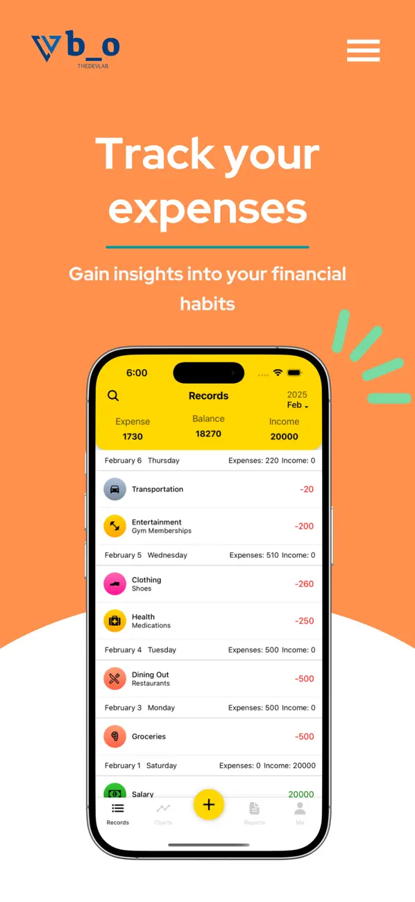 Screenshot #1 pour My Wallet: Expenses Tracker