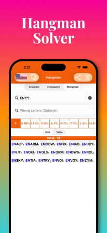 Anagram Solver: Crossword Find Screenshot 4 of 5
