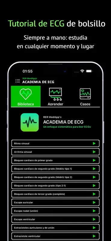 ECG Aprende Interpretación screenshot 5 of 5