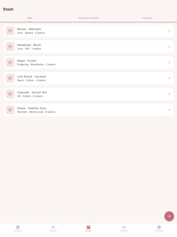 Stitchory: Knit & Crochet iPad screenshot