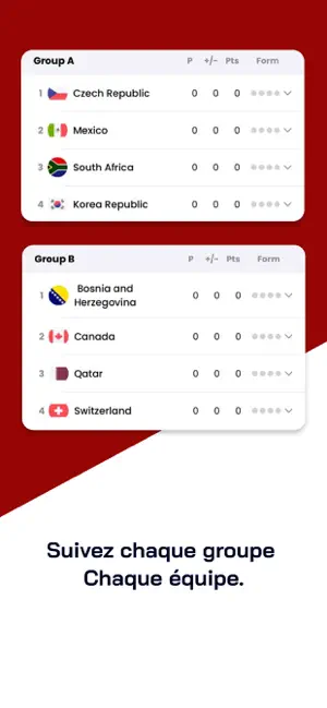 App Coupe du Monde 2026 iPhone screenshot 5