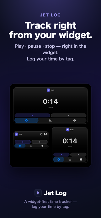 Jet Log - Widget Time Tracker Screenshot 2 of 4