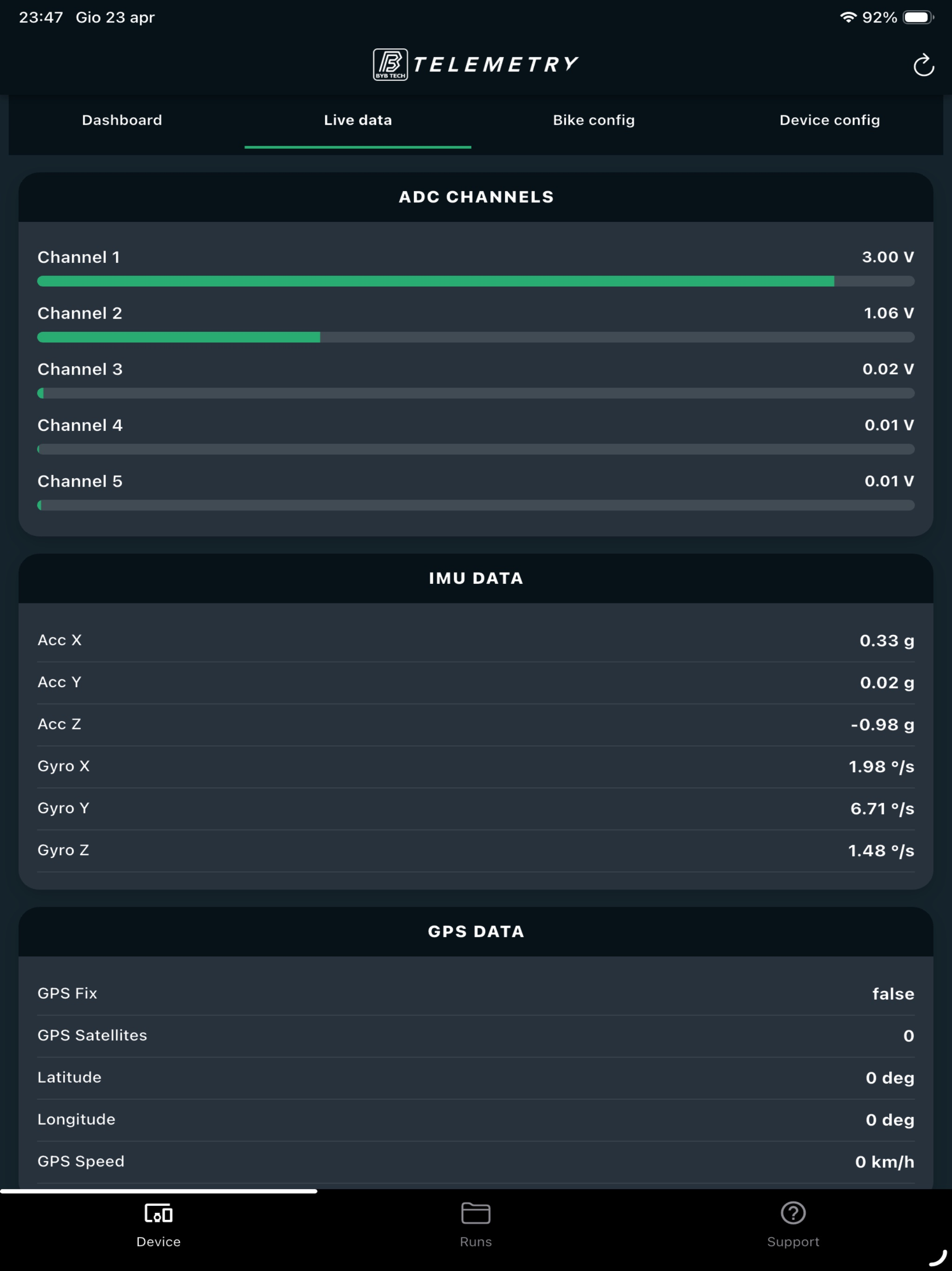 BYB Telemetry