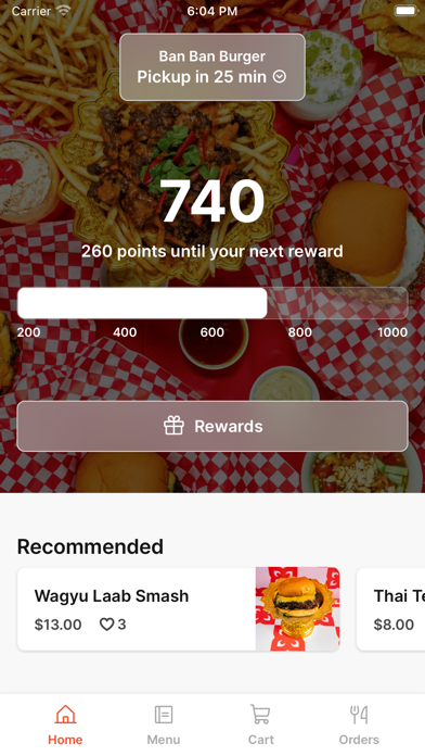 Ban Ban Burger To Go app screenshot