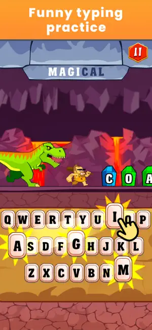Typing Practice - Dino Hunting screenshot 3