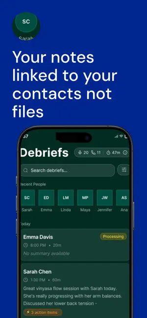DebriefAI screenshot 1