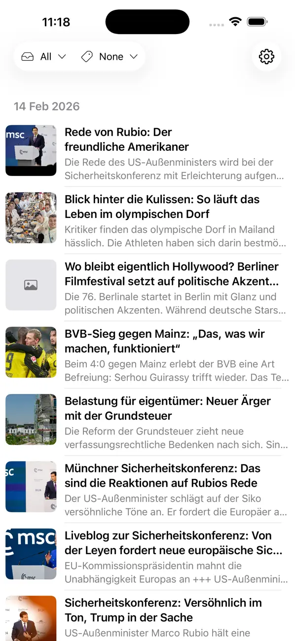 Screenshot #1 pour Astryn - Smart News