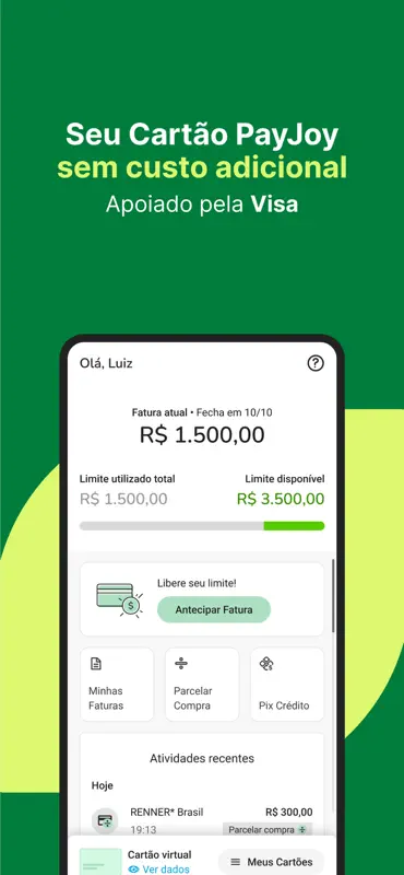 PayJoy - cartão de crédito screenshot 3 of 7