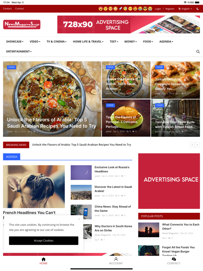 News  Magazine Script