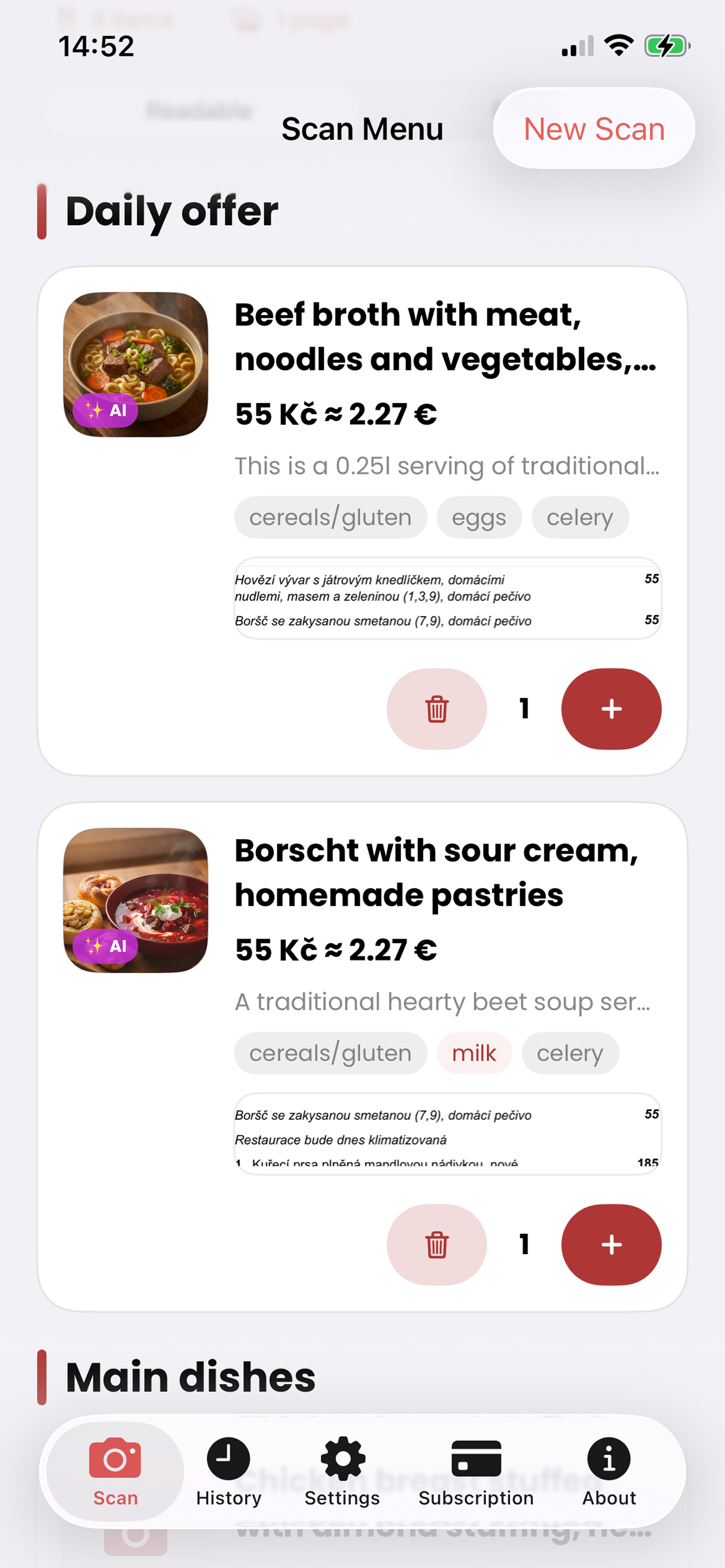 What's On The Menu? - Scanner screenshot 6