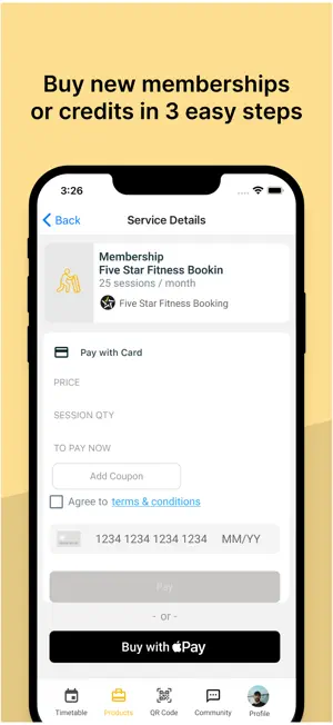 Five Star Fitness Booking screenshot 2