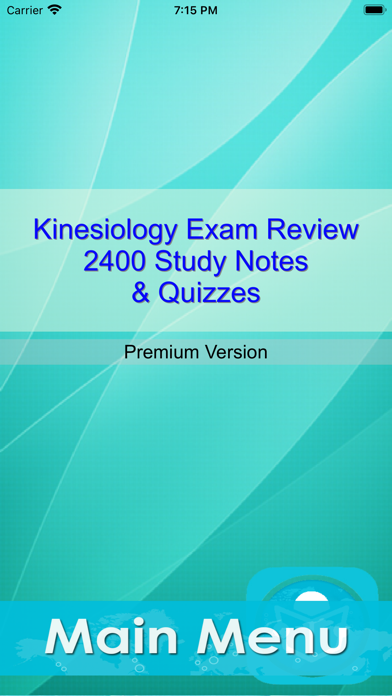Screenshot #1 pour Kinesiology Exam Review App